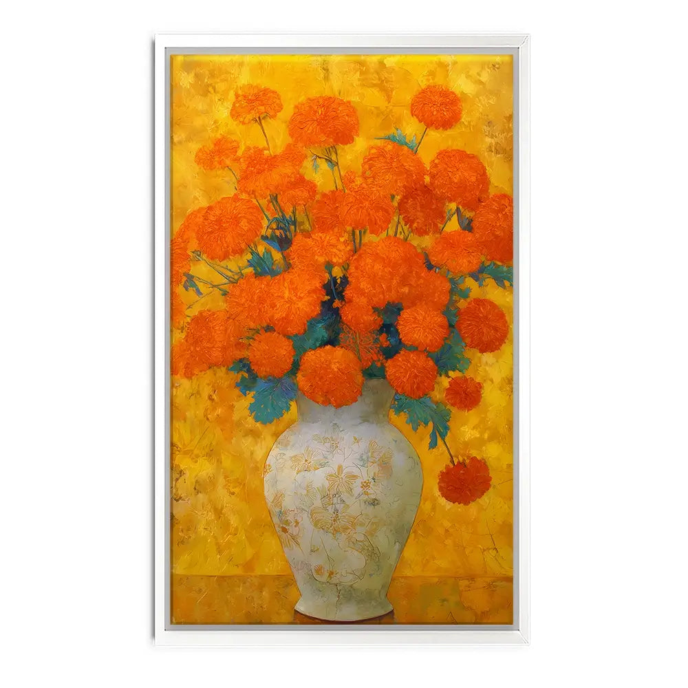Orange Burst Canvas Print Orange Burst Canvas Print wall art product IAmHomeStudio