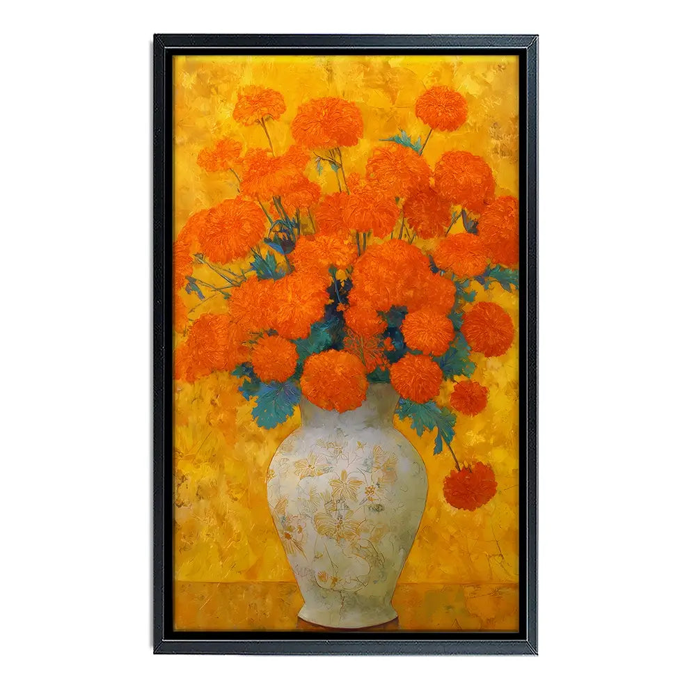 Orange Burst Canvas Print Orange Burst Canvas Print wall art product IAmHomeStudio