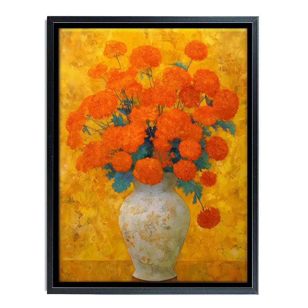 Orange Burst Canvas Print Orange Burst Canvas Print wall art product IAmHomeStudio