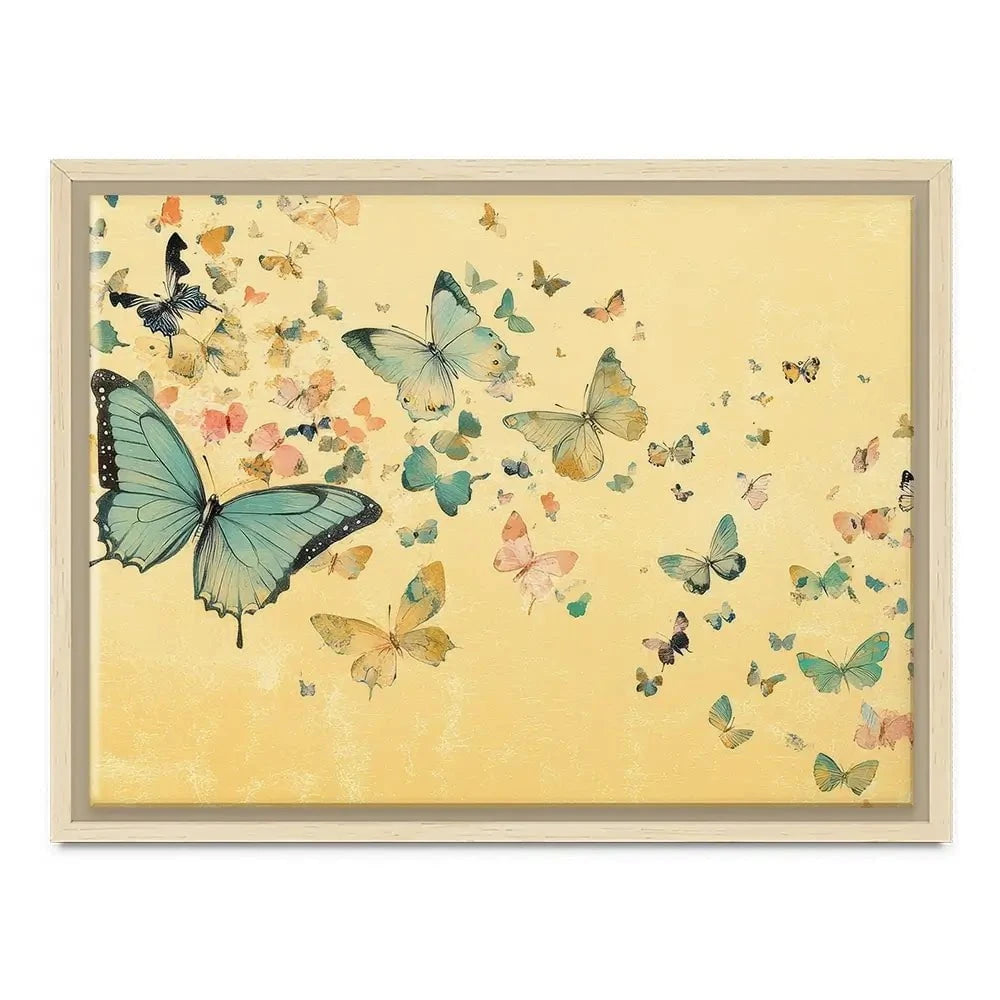 Orange Butterfly Soiree Canvas Print Orange Butterfly Soiree Canvas Print wall art product Petals Prints Design - Independent