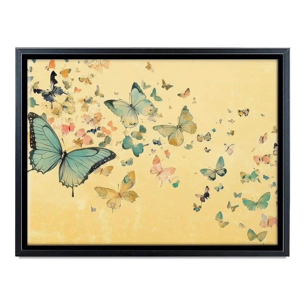 Orange Butterfly Soiree Canvas Print Orange Butterfly Soiree Canvas Print wall art product Petals Prints Design - Independent