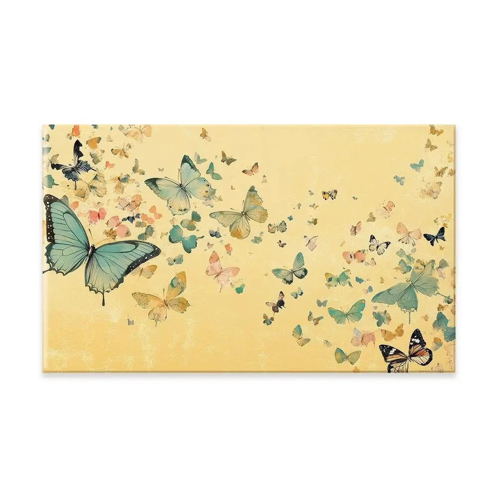 Orange Butterfly Soiree Canvas Print Orange Butterfly Soiree Canvas Print wall art product Petals Prints Design - Independent