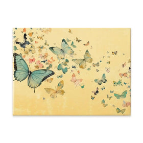 Orange Butterfly Soiree Canvas Print Orange Butterfly Soiree Canvas Print wall art product Petals Prints Design - Independent