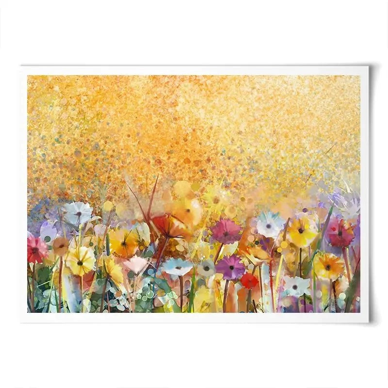Orange Florals Art Print Orange Florals Art Print wall art product pluie_r / Shutterstock
