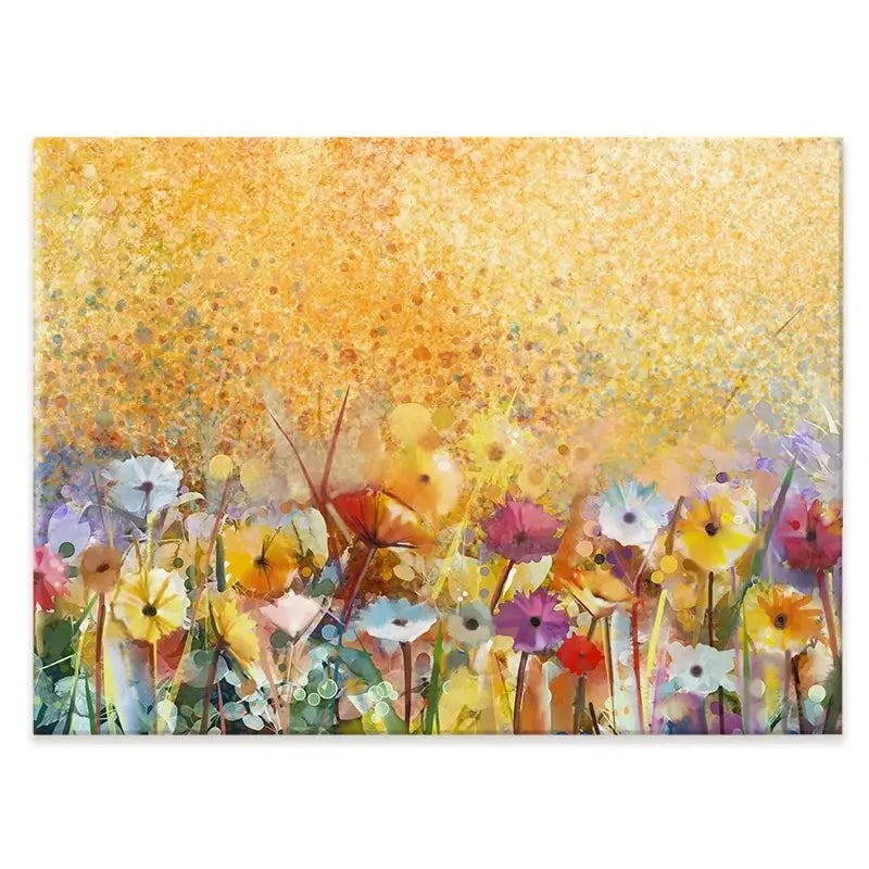 Orange Florals Canvas Print Orange Florals Canvas Print wall art product pluie_r / Shutterstock