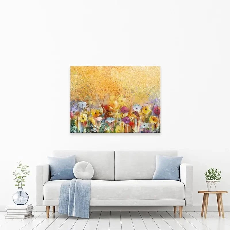 Orange Florals Canvas Print Orange Florals Canvas Print wall art product pluie_r / Shutterstock