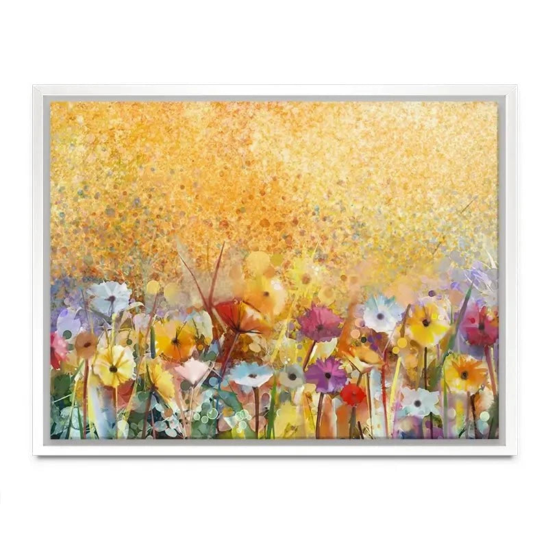 Orange Florals Canvas Print Orange Florals Canvas Print wall art product pluie_r / Shutterstock