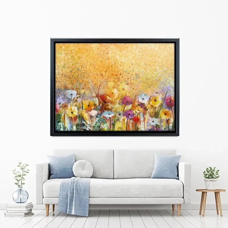 Orange Florals Canvas Print Orange Florals Canvas Print wall art product pluie_r / Shutterstock