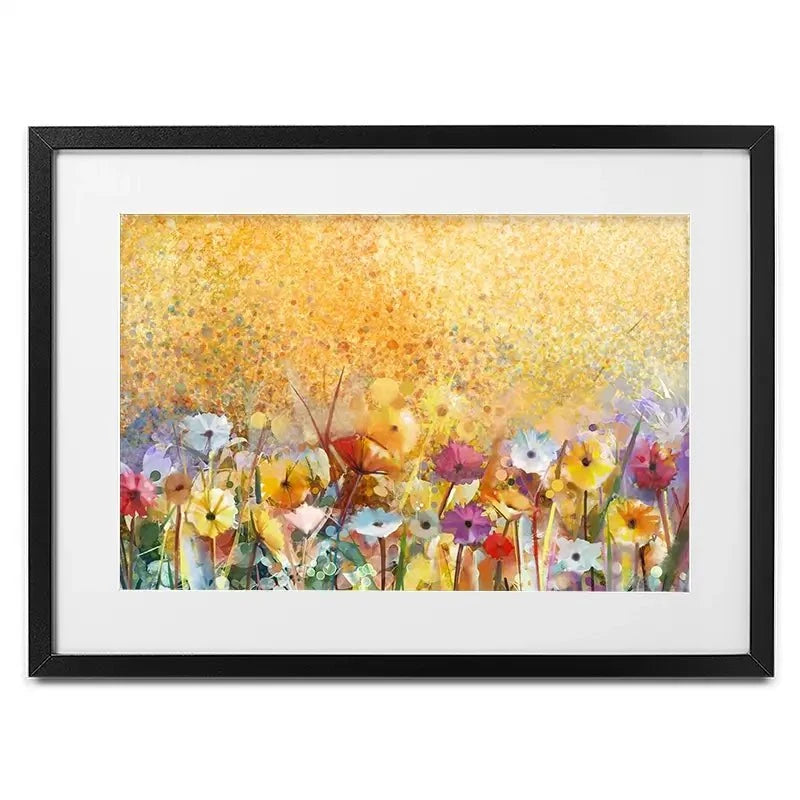 Orange Florals Framed Art Print Orange Florals Framed Art Print wall art product pluie_r / Shutterstock