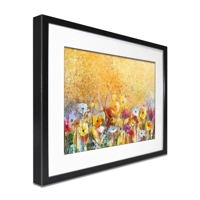 Orange Florals Framed Art Print Orange Florals Framed Art Print wall art product pluie_r / Shutterstock