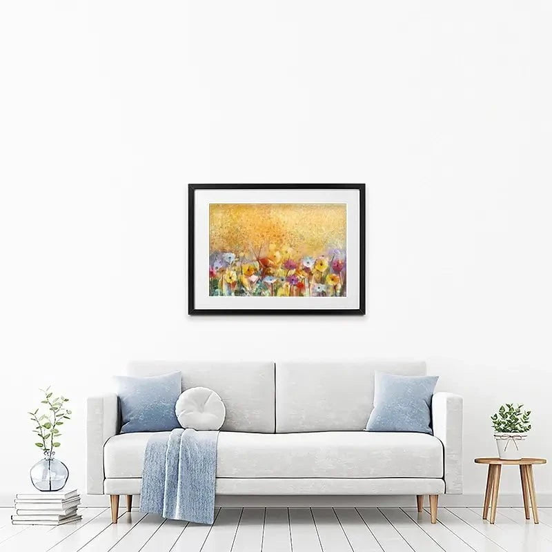 Orange Florals Framed Art Print Orange Florals Framed Art Print wall art product pluie_r / Shutterstock