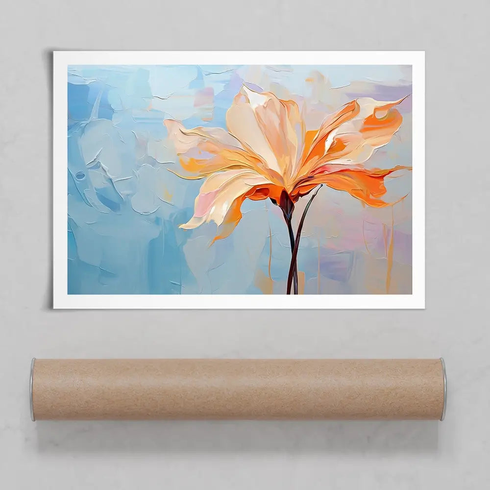 Orange Flower Art Print Orange Flower Art Print wall art product Art Print Shop