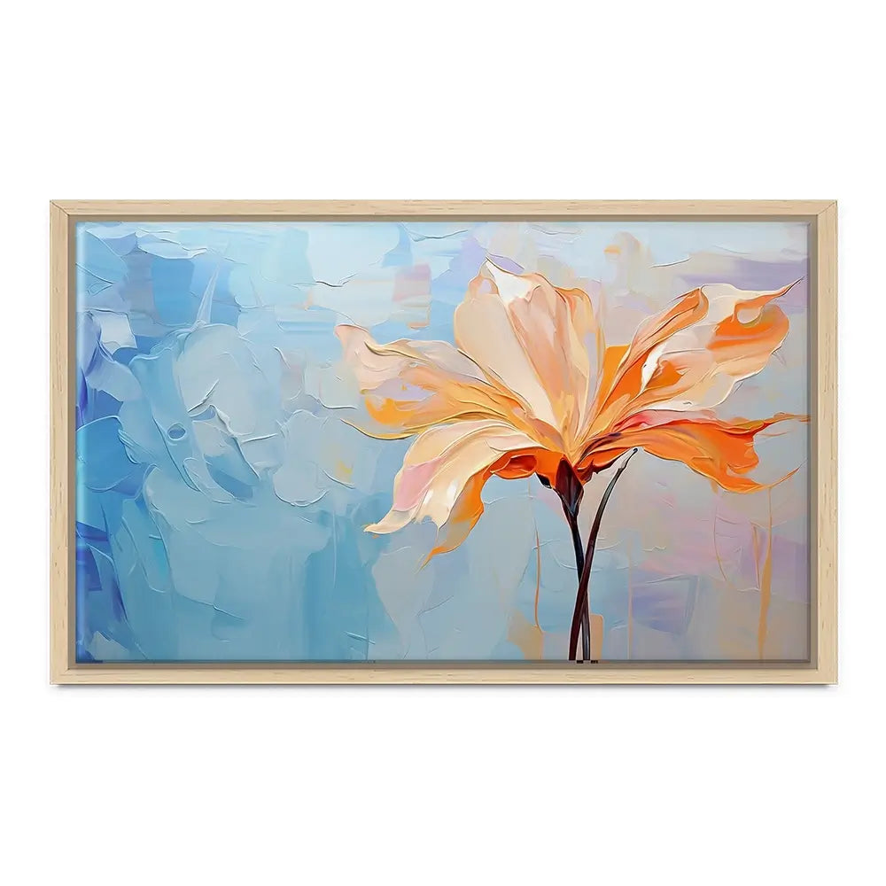 Orange Flower Canvas Print Orange Flower Canvas Print wall art product Art Print Shop