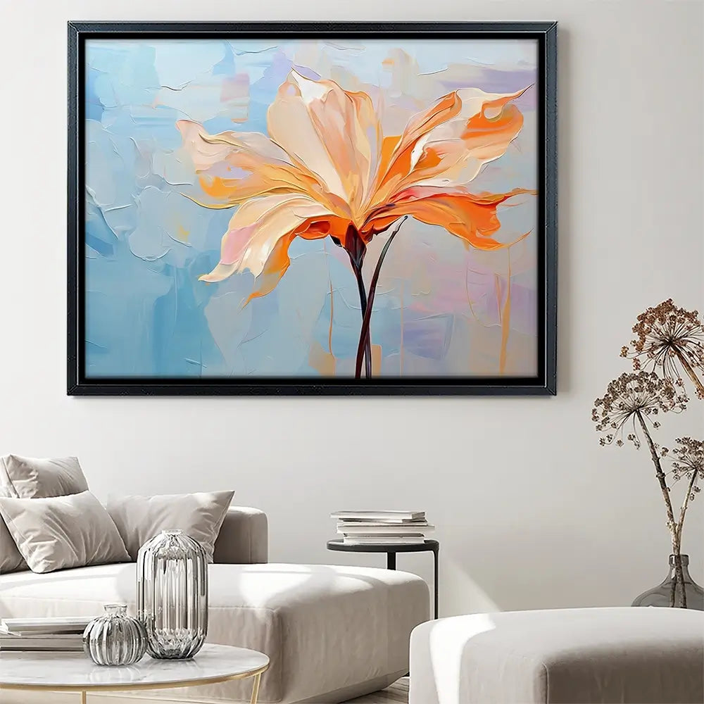 Orange Flower Canvas Print Orange Flower Canvas Print wall art product Art Print Shop