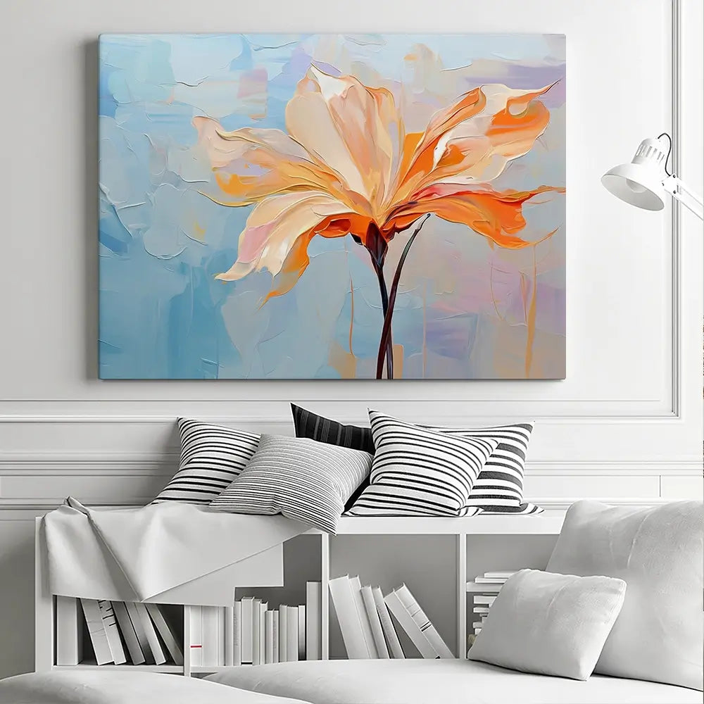 Orange Flower Canvas Print Orange Flower Canvas Print wall art product Art Print Shop