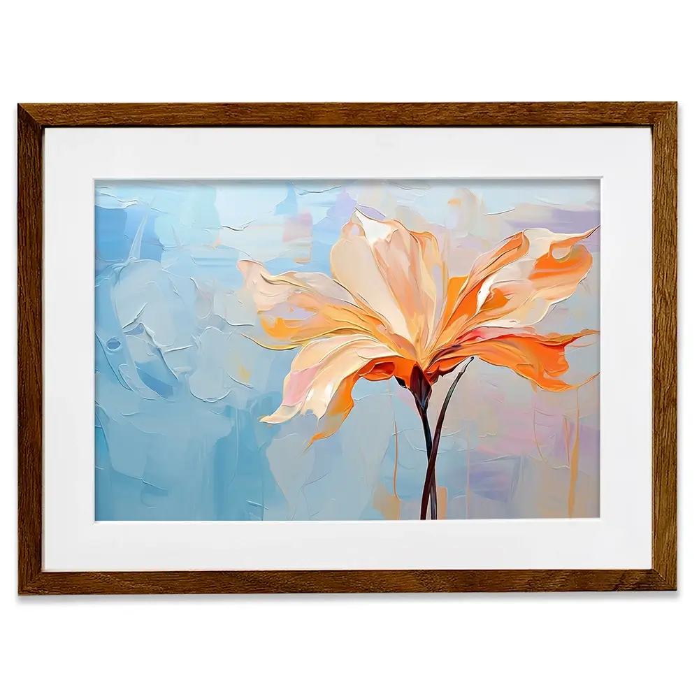 Orange Flower Framed Art Print Orange Flower Framed Art Print wall art product Art Print Shop