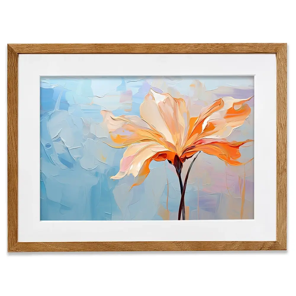 Orange Flower Framed Art Print Orange Flower Framed Art Print wall art product Art Print Shop