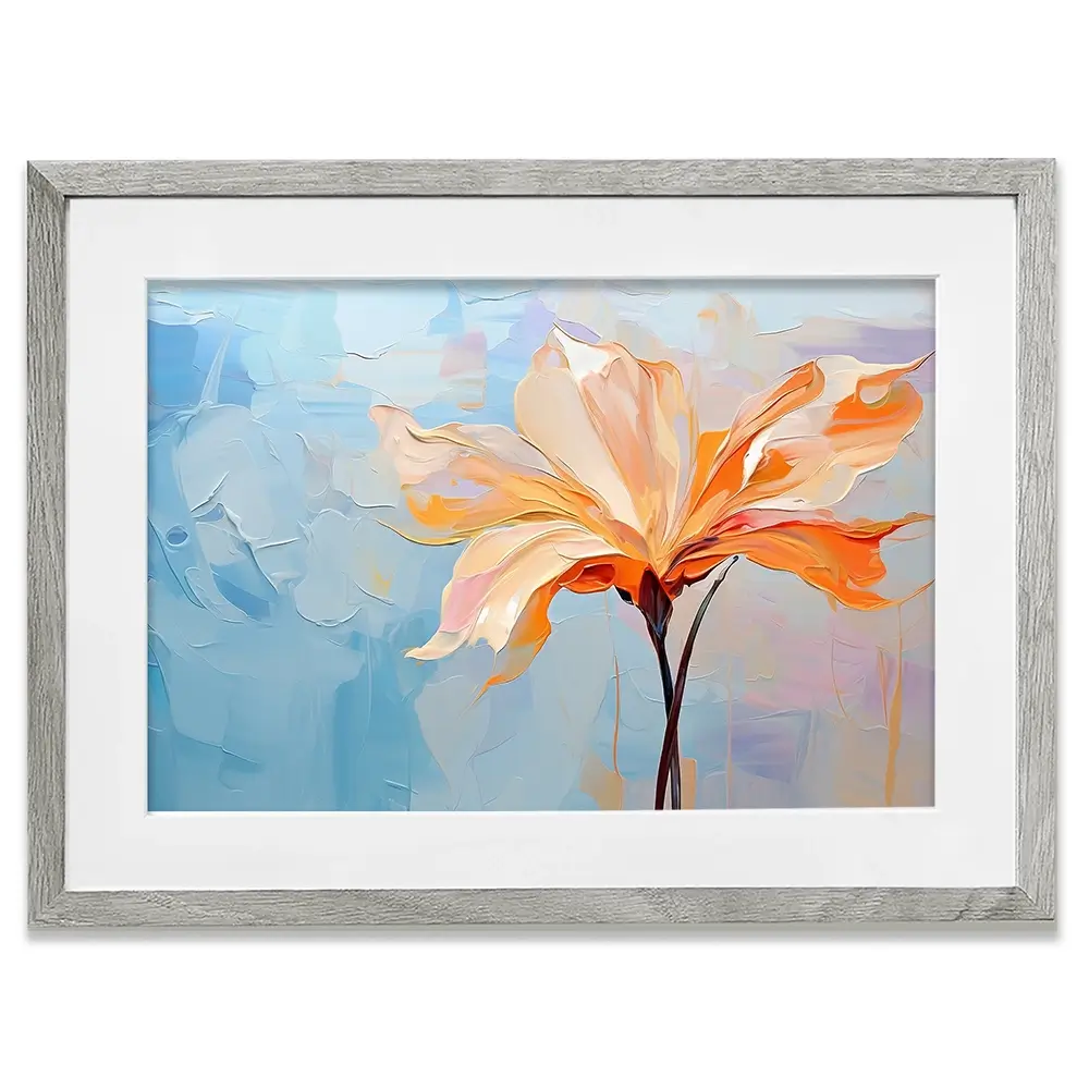 Orange Flower Framed Art Print Orange Flower Framed Art Print wall art product Art Print Shop