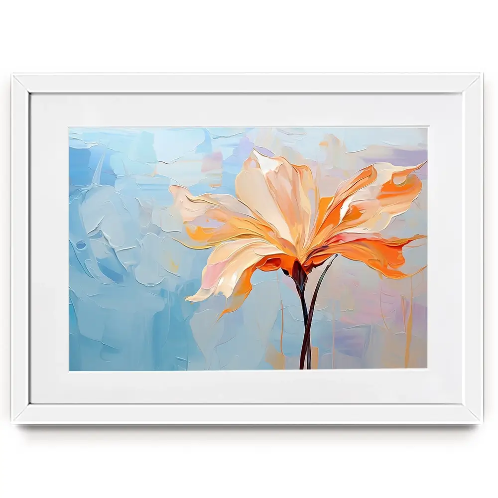 Orange Flower Framed Art Print Orange Flower Framed Art Print wall art product Art Print Shop