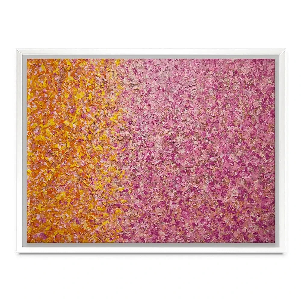 Orange Pink Abstract Canvas Print Orange Pink Abstract Canvas Print wall art product Osnat Tzadok