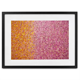 Orange Pink Abstract Framed Art Print Orange Pink Abstract Framed Art Print wall art product Osnat Tzadok