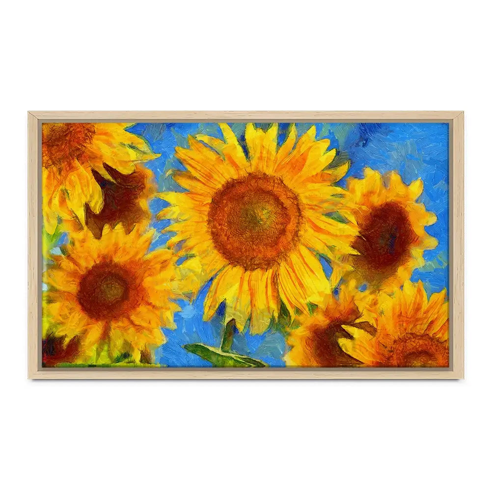 Orange Sunflowers Canvas Print Orange Sunflowers Canvas Print wall art product VLukas / Shutterstock
