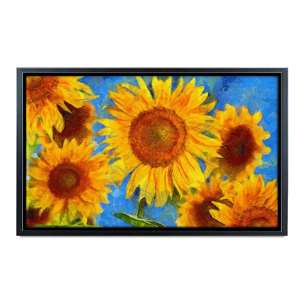 Orange Sunflowers Canvas Print Orange Sunflowers Canvas Print wall art product VLukas / Shutterstock