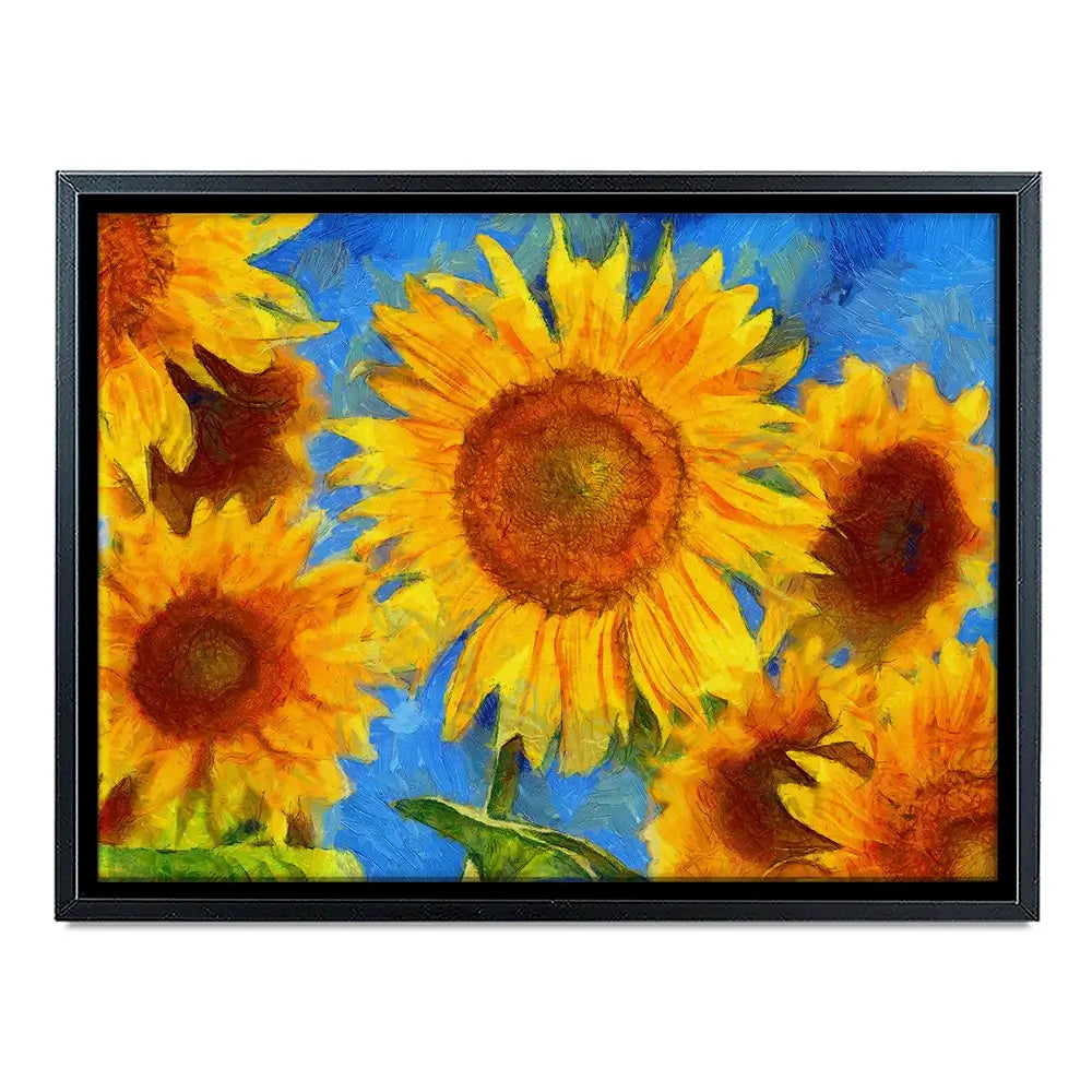 Orange Sunflowers Canvas Print Orange Sunflowers Canvas Print wall art product VLukas / Shutterstock