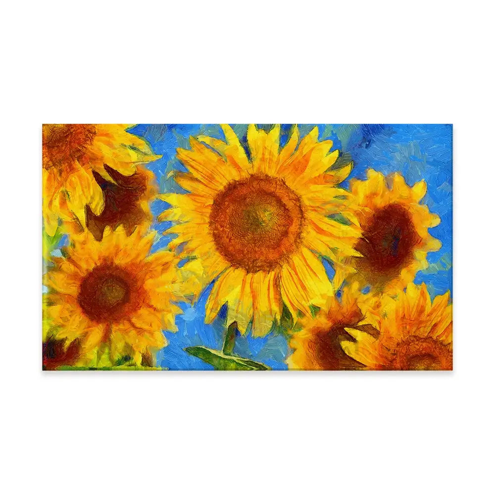 Orange Sunflowers Canvas Print Orange Sunflowers Canvas Print wall art product VLukas / Shutterstock