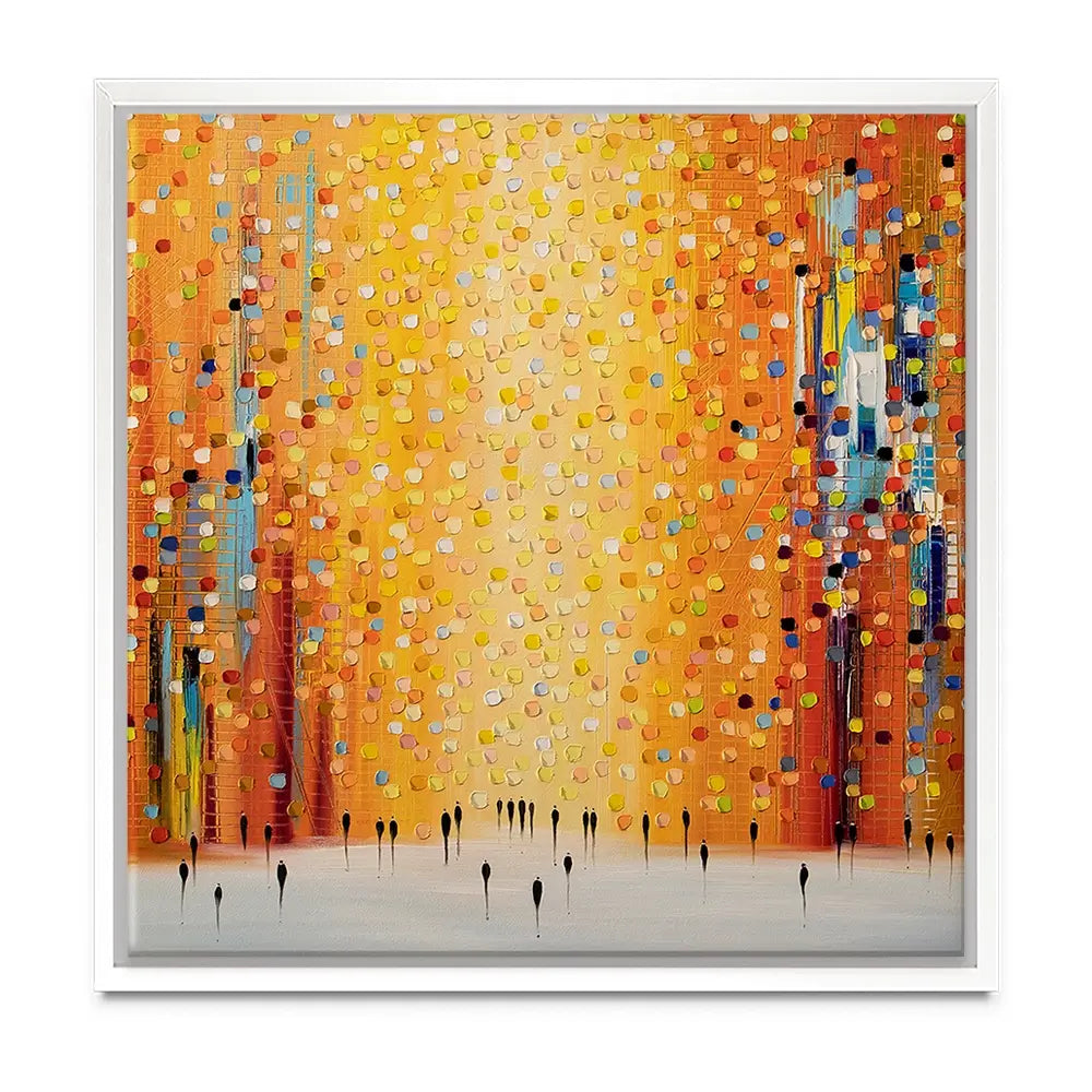 Orange Sunset Stroll Oversized Canvas Print Orange Sunset Stroll Oversized Canvas Print wall art product Art Print Shop