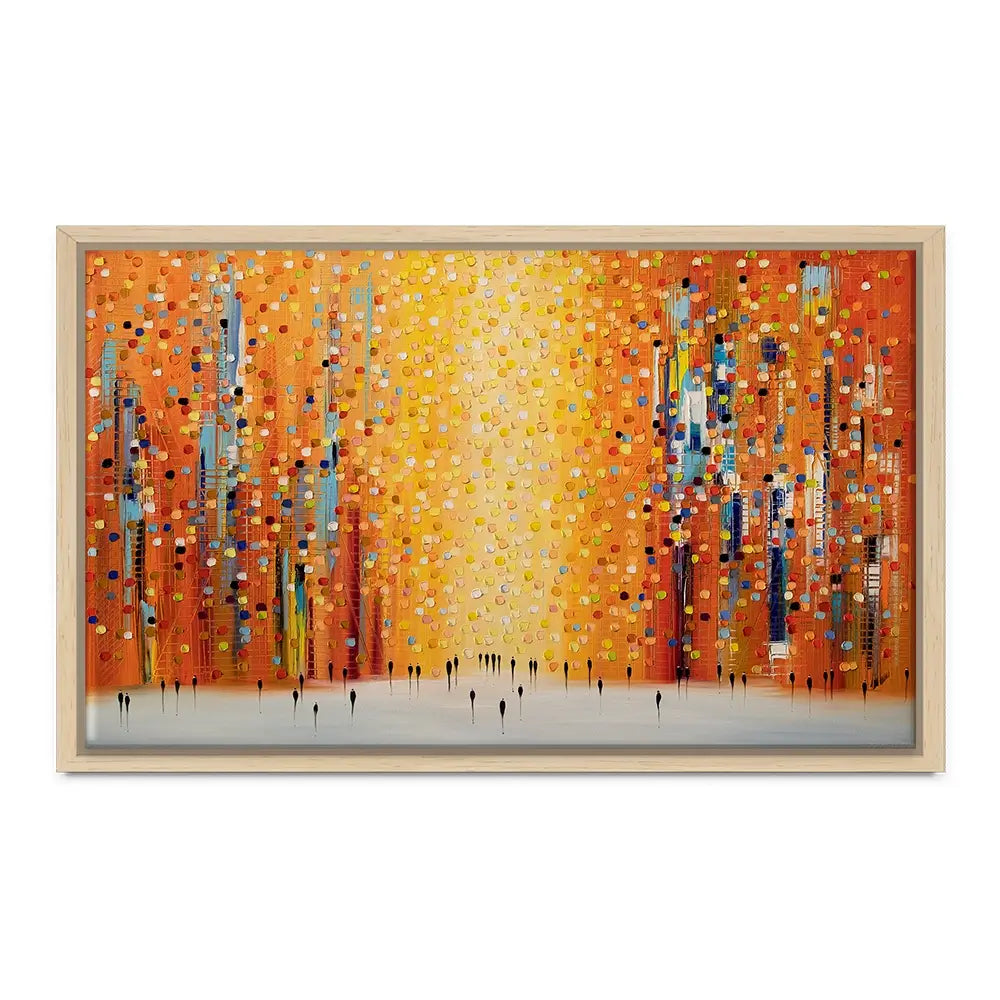 Orange Sunset Stroll Oversized Canvas Print Orange Sunset Stroll Oversized Canvas Print wall art product Art Print Shop