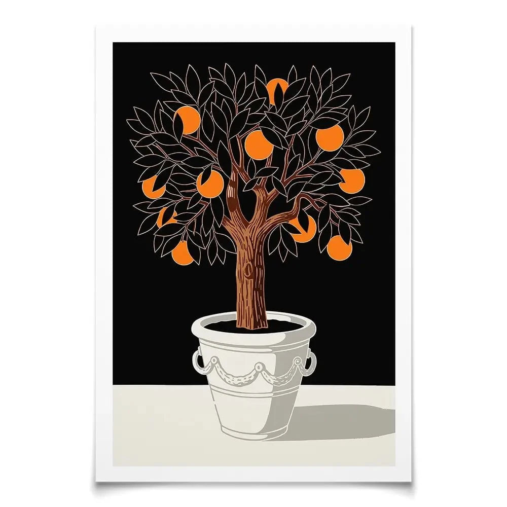 Orange Tree Art Print Orange Tree Art Print wall art product P & M Print Gallery