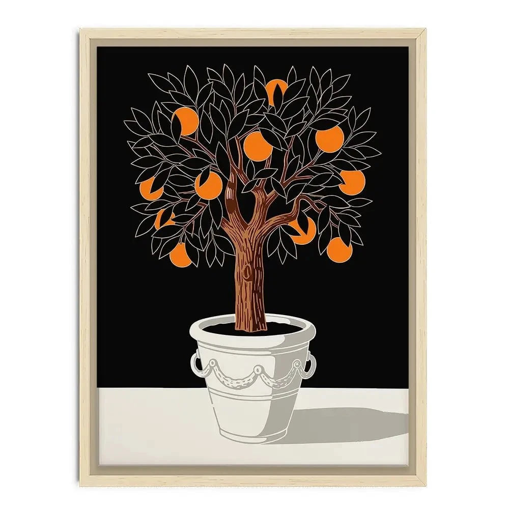 Orange Tree Canvas Print Orange Tree Canvas Print wall art product P & M Print Gallery