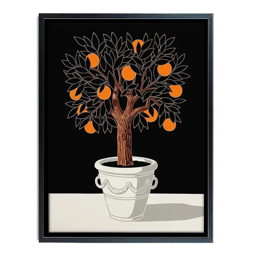Orange Tree Canvas Print Orange Tree Canvas Print wall art product P & M Print Gallery