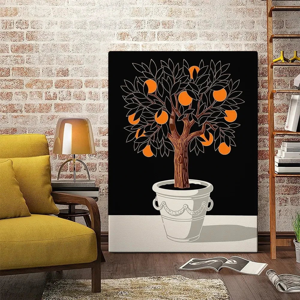 Orange Tree Canvas Print Orange Tree Canvas Print wall art product P & M Print Gallery