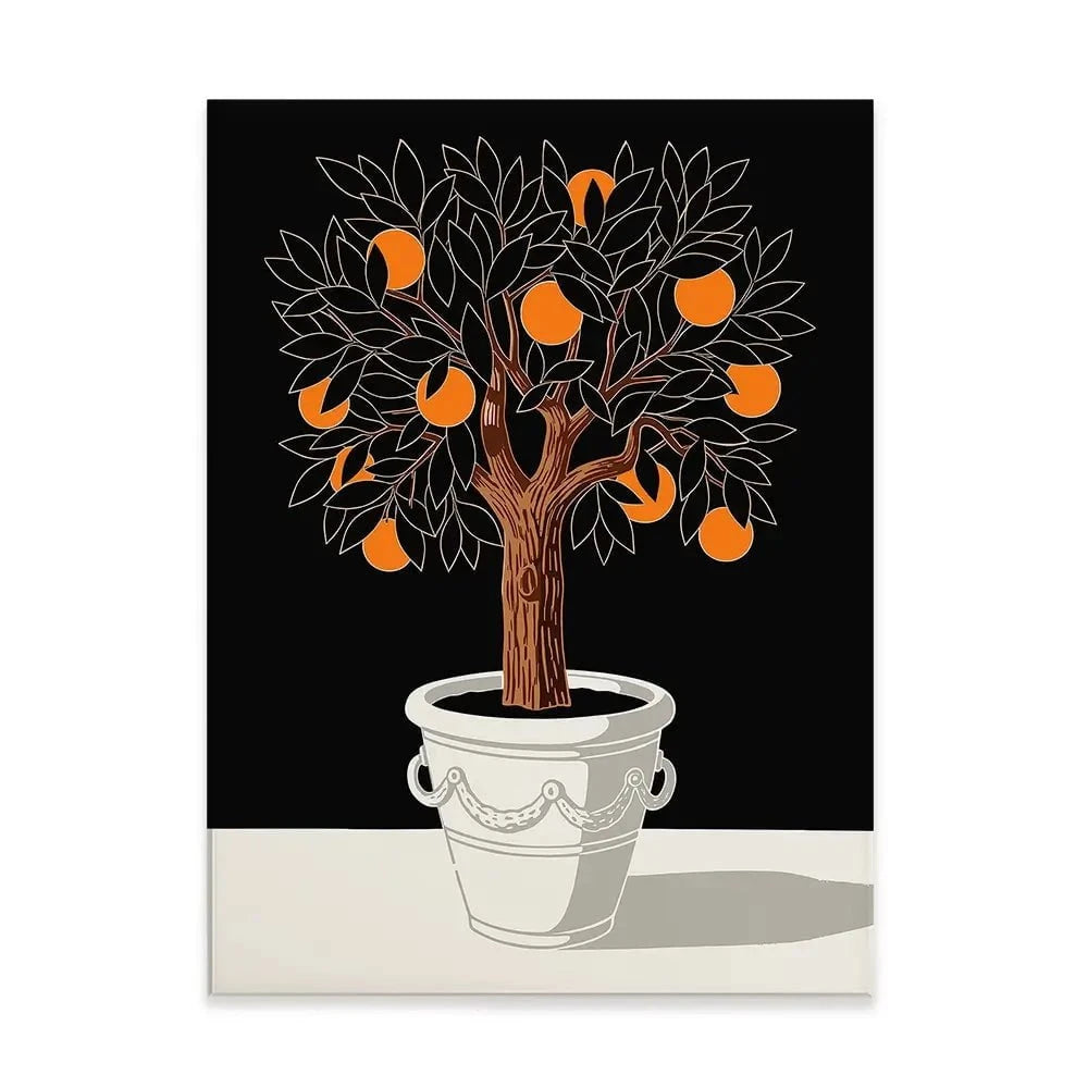 Orange Tree Canvas Print Orange Tree Canvas Print wall art product P & M Print Gallery