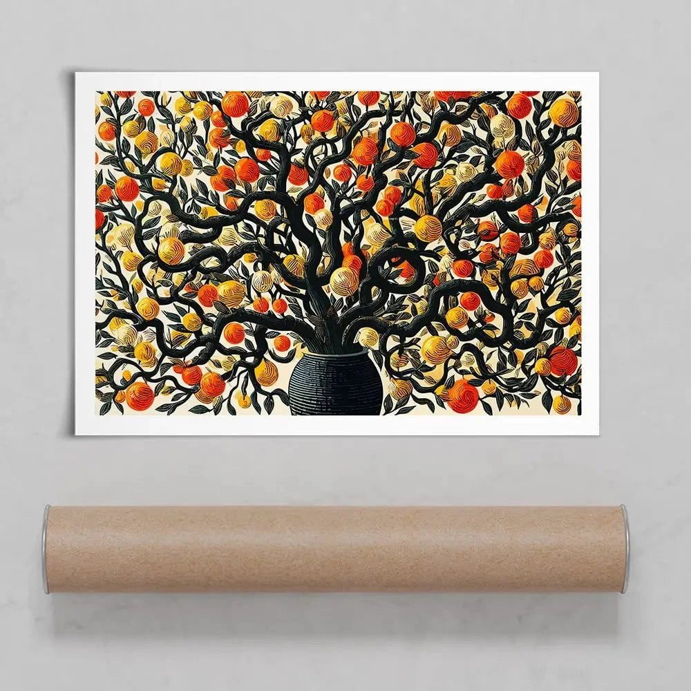 Orange Tree Oasis Art Print Orange Tree Oasis Art Print wall art product P & M Print Gallery