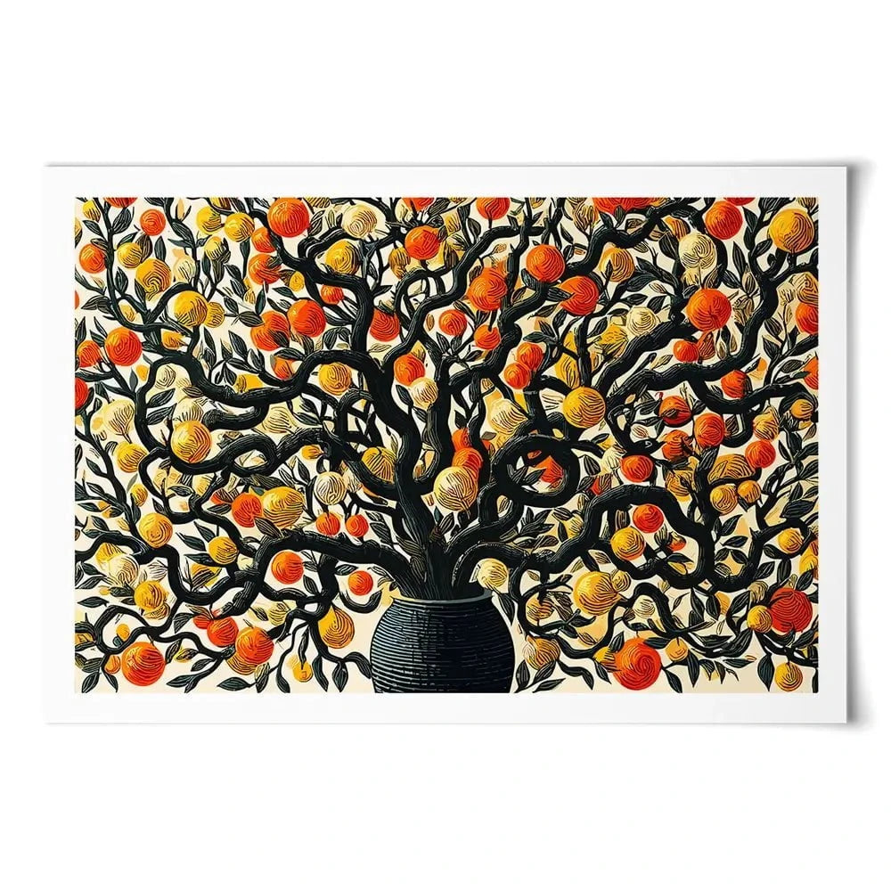 Orange Tree Oasis Art Print Orange Tree Oasis Art Print wall art product P & M Print Gallery