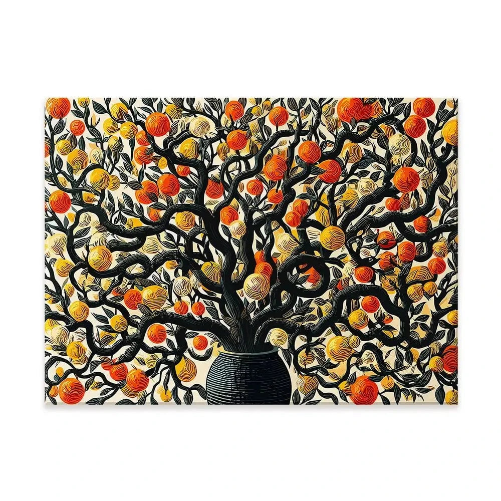 Orange Tree Oasis Canvas Print Orange Tree Oasis Canvas Print wall art product P & M Print Gallery