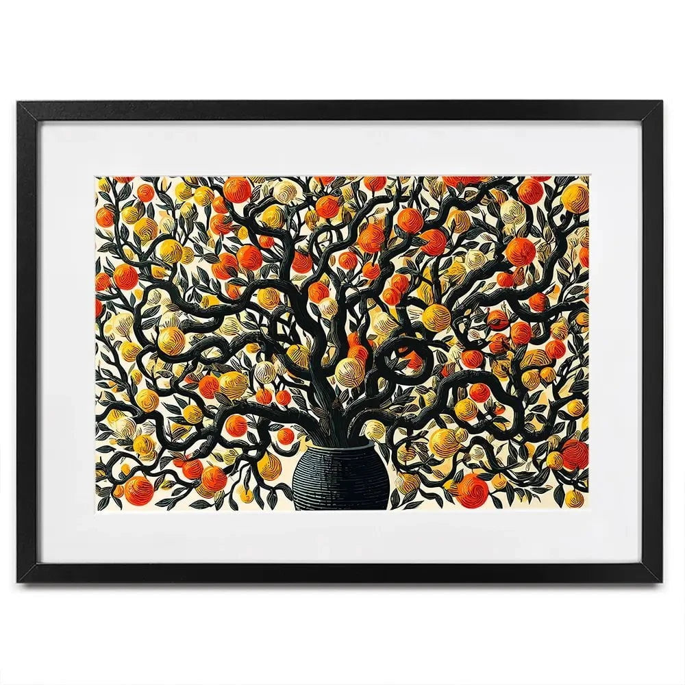 Orange Tree Oasis Framed Art Print Orange Tree Oasis Framed Art Print wall art product P & M Print Gallery