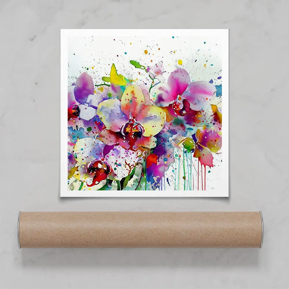 Orchid Blast Square Art Print Orchid Blast Square Art Print wall art product David Alexander Elder