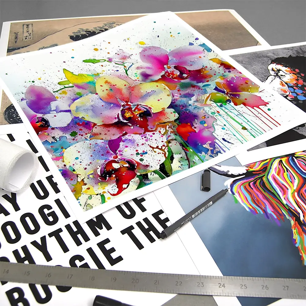 Orchid Blast Square Art Print Orchid Blast Square Art Print wall art product David Alexander Elder