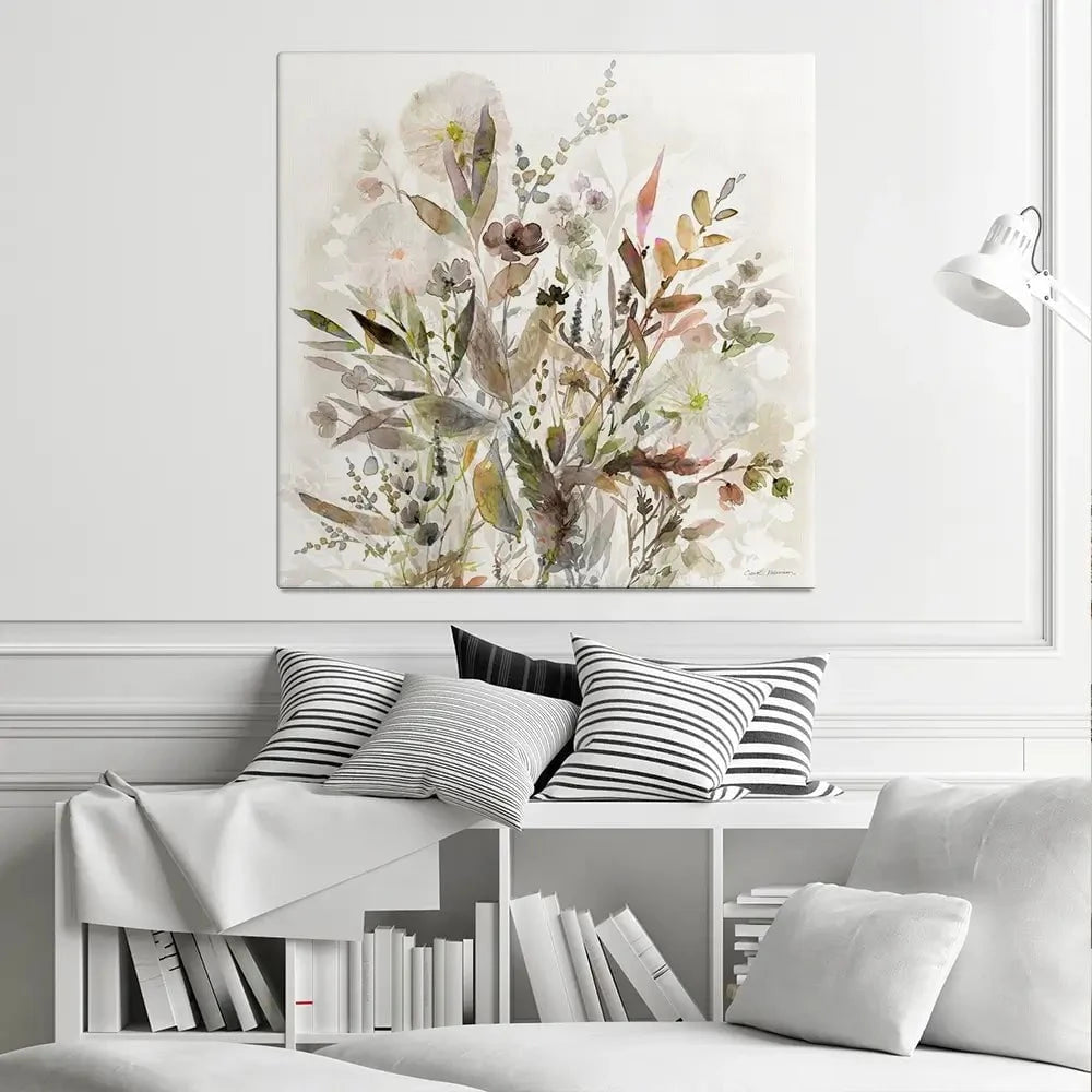 Organic Garden Square Canvas Print Organic Garden Square Canvas Print wall art product Carol Robinson