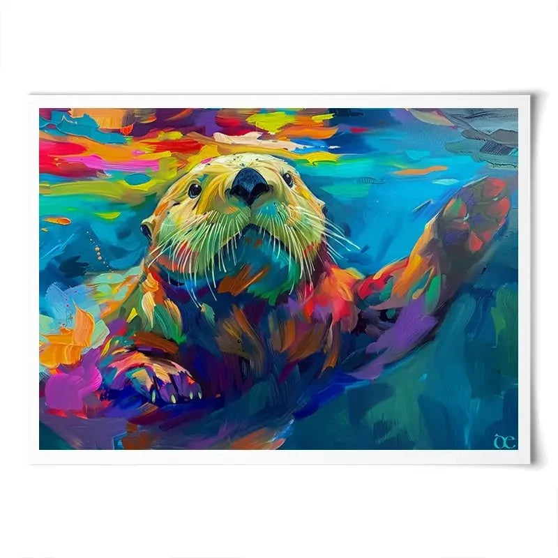 Otter Outing Art Print Otter Outing Art Print wall art product David Alexander Elder
