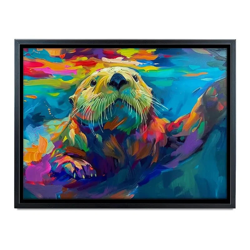 Otter Outing Canvas Print Otter Outing Canvas Print wall art product David Alexander Elder