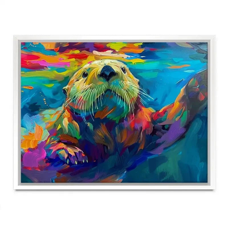 Otter Outing Canvas Print Otter Outing Canvas Print wall art product David Alexander Elder