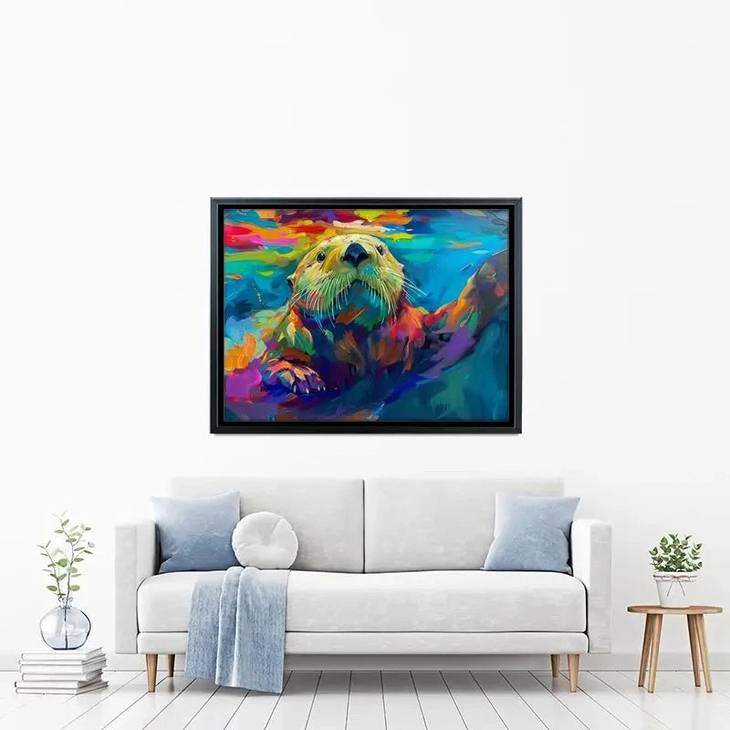 Otter Outing Canvas Print Otter Outing Canvas Print wall art product David Alexander Elder