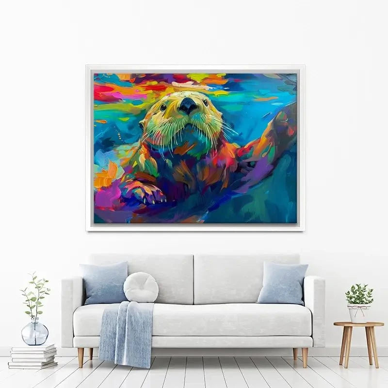 Otter Outing Canvas Print Otter Outing Canvas Print wall art product David Alexander Elder