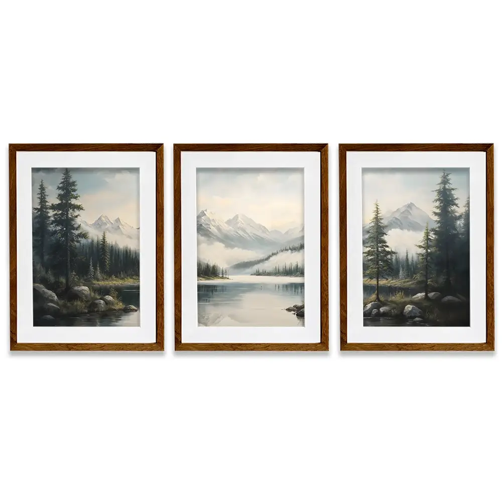 Out In The Open Framed Art Print Trio Out In The Open Framed Art Print Trio wall art product IAmHomeStudio