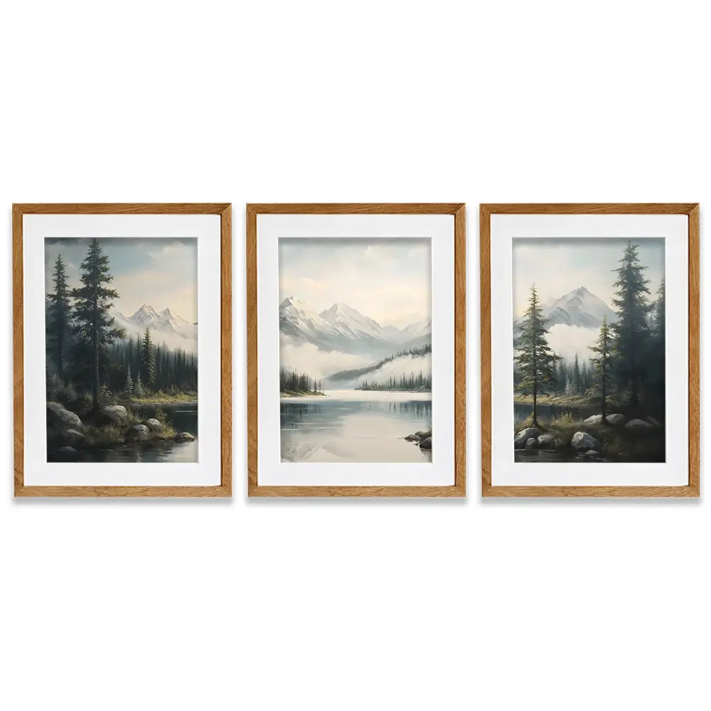 Out In The Open Framed Art Print Trio Out In The Open Framed Art Print Trio wall art product IAmHomeStudio